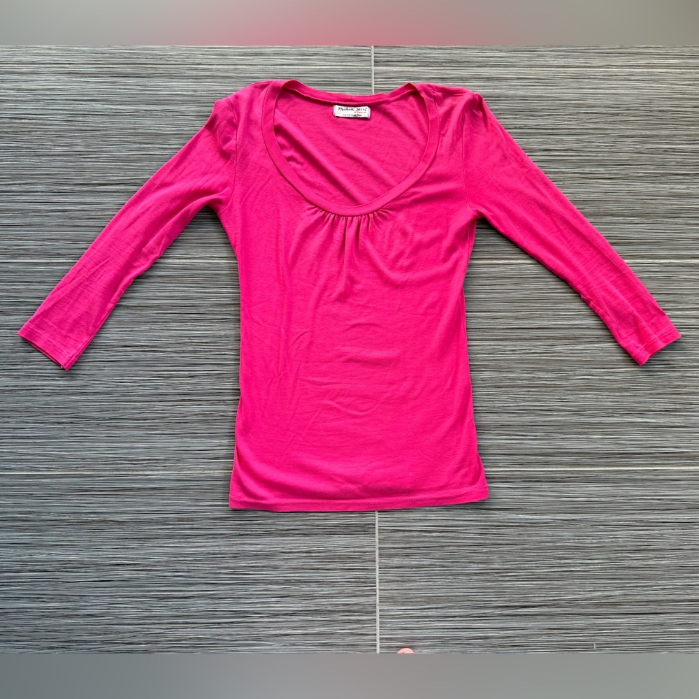 Vintage Michael Stars pink 100%  supima cotton top fits many